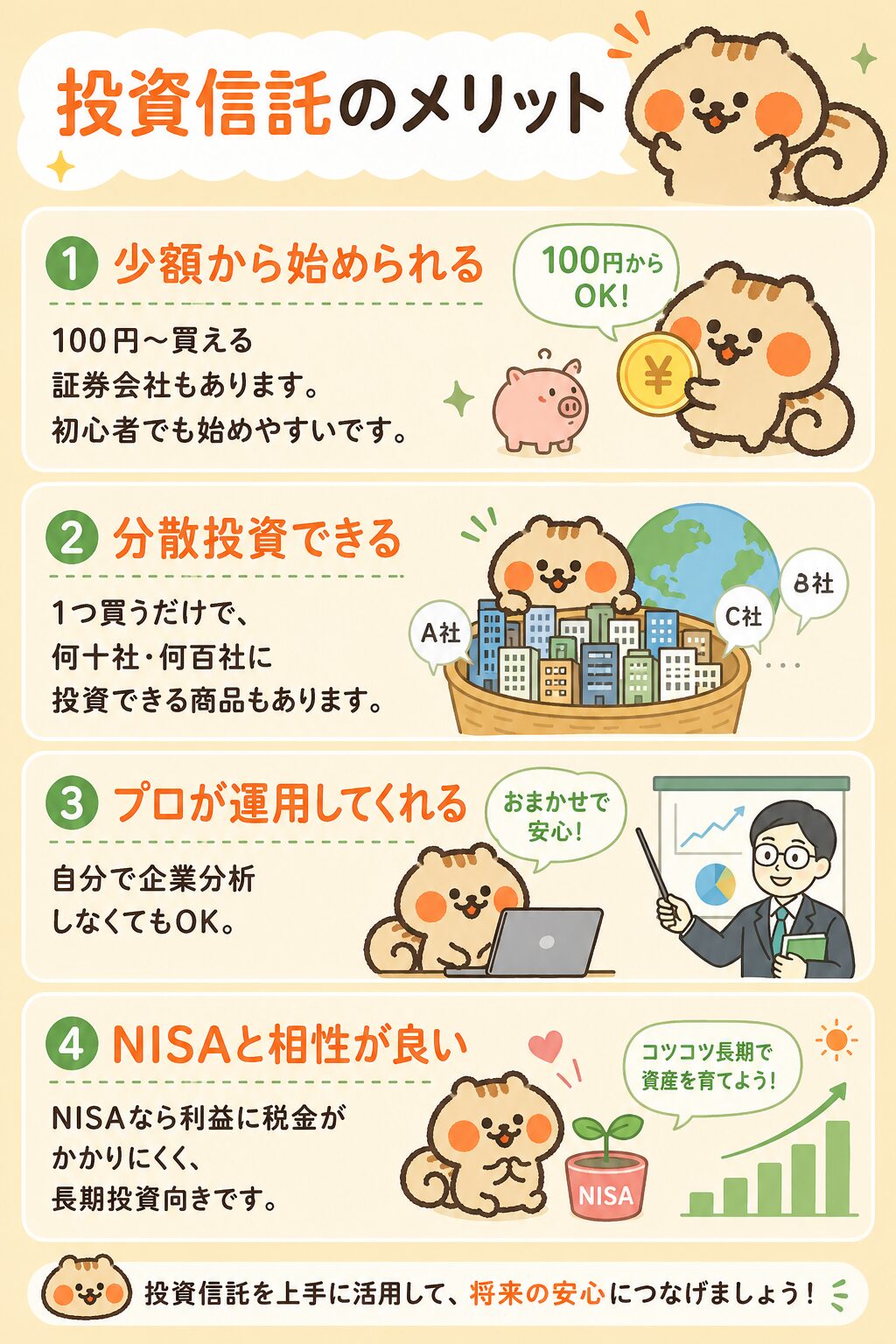 投資信託のメリット