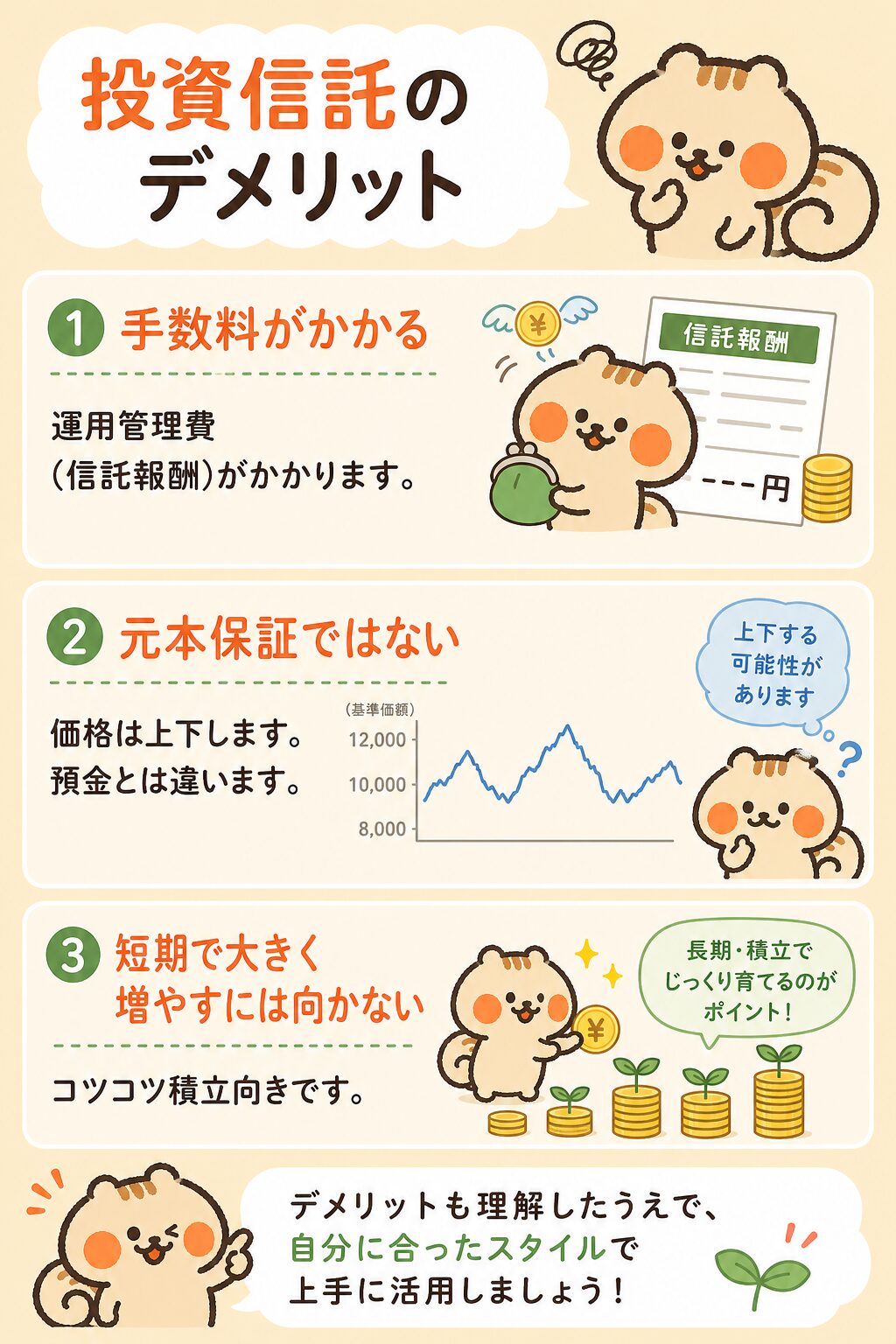 投資信託のデメリット