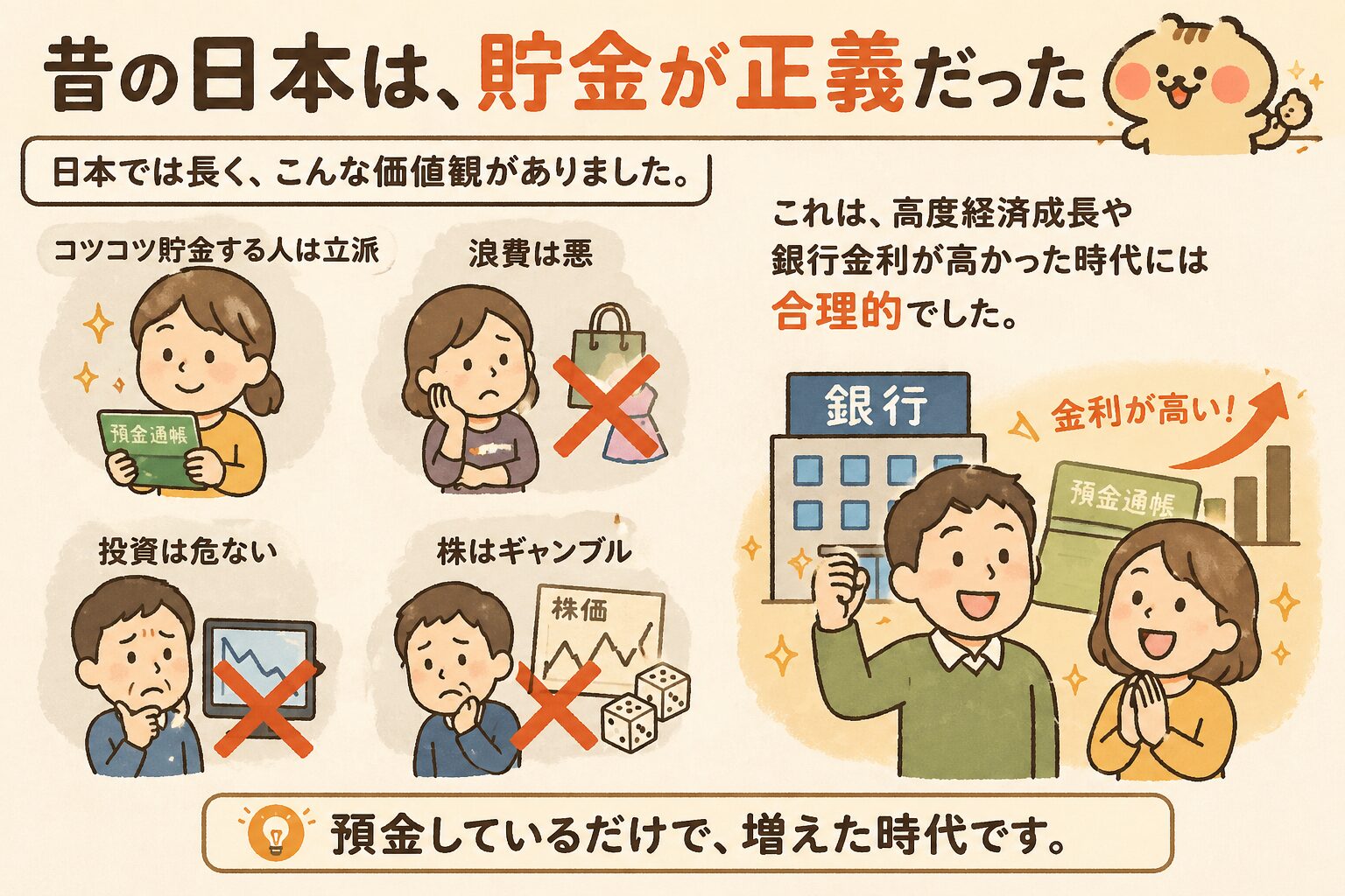 昔の日本は貯金が正義だった