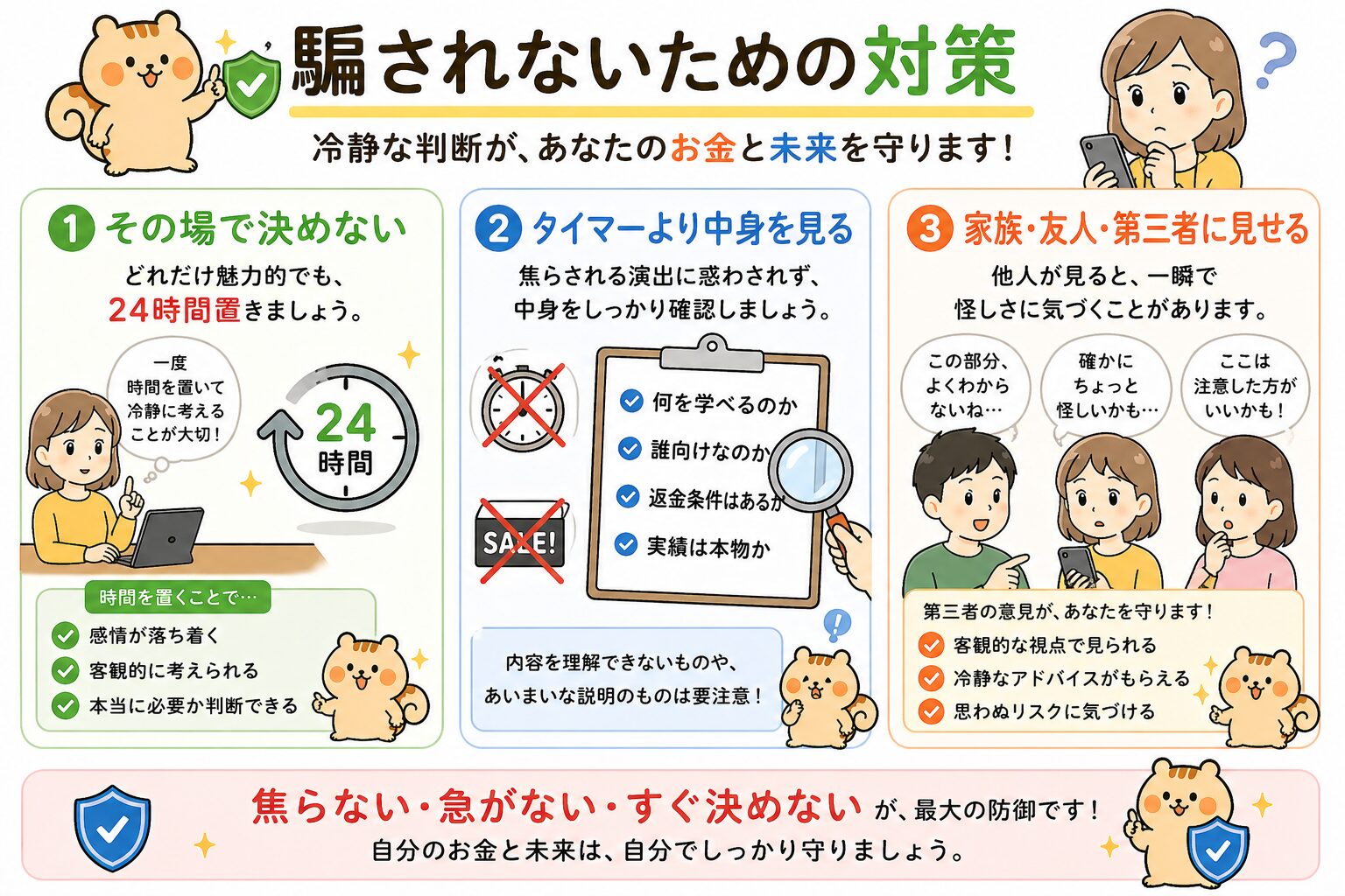 その場で決めないための実践的な対処法